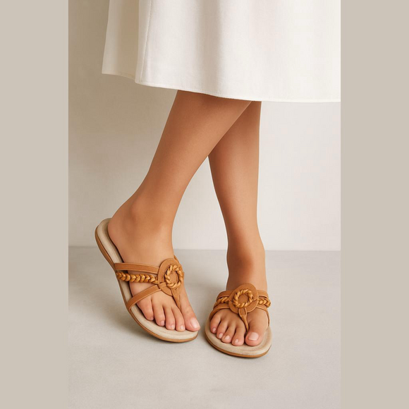 Earth Shoes Beaded Thong Sandals - 5.5 - Picture 1 of 9